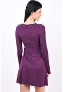 Dress Only Onlalma O-Neck Italian Plum